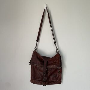 Cuoieria Fiorentina Geniune leather Brown shoulder/crossbody Adjustable bag